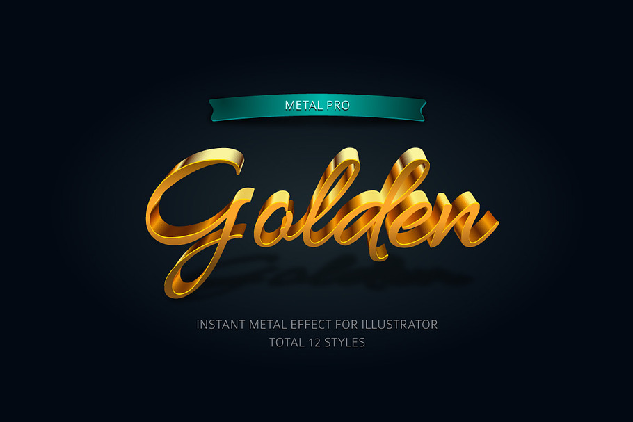 Metal Pro-Instant Illustrator Effect in Photoshop Layer Styles - product preview 8