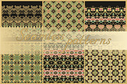 11 seamless ornamental patterns
