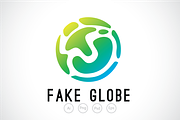 Fake Globe Logo Template