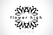 Flower High Logo Template