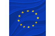European Union flag or banner of Europe