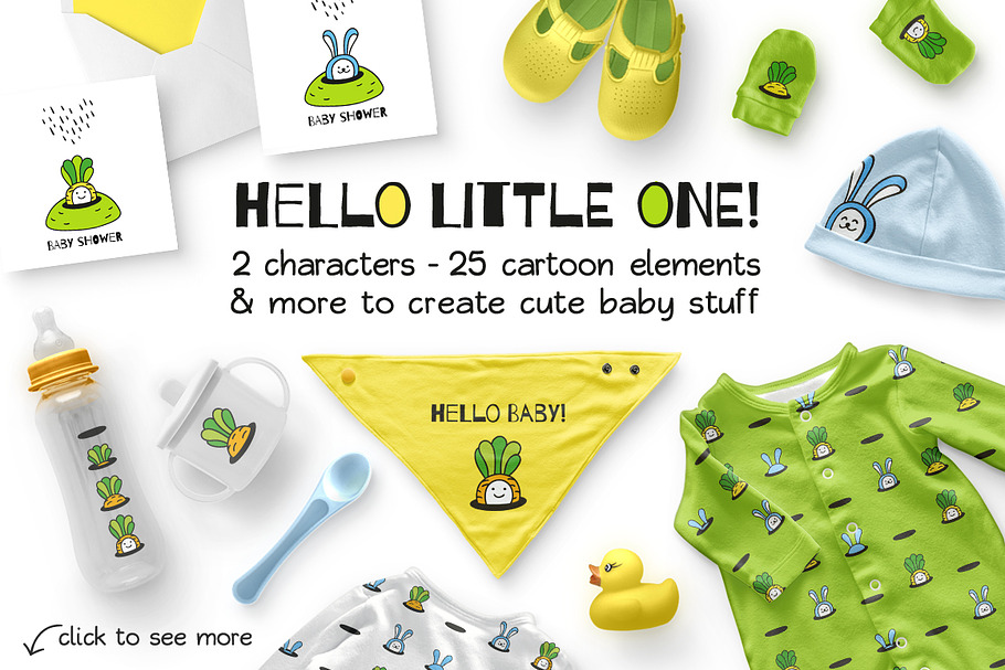 HELLO LITTLE ONE | BABY DESIGN SET