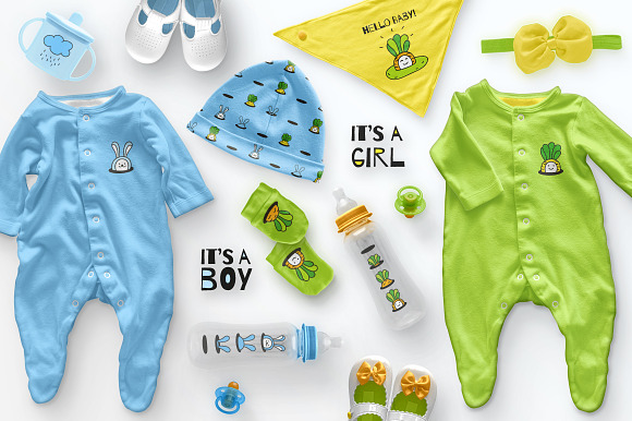 HELLO LITTLE ONE | BABY DESIGN SET in Illustrations - product preview 8