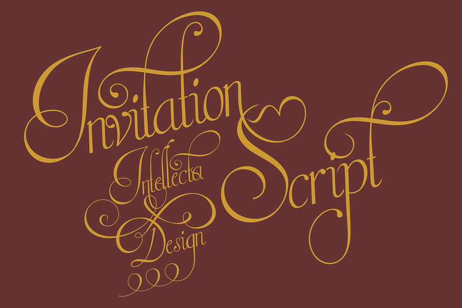 Invitation Script in Script Fonts - product preview 8