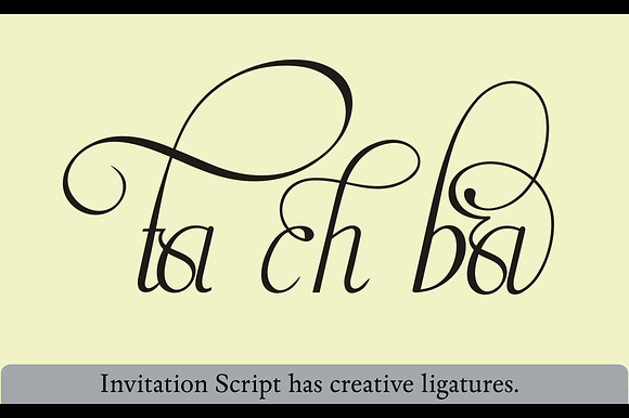 Invitation Script in Script Fonts - product preview 1