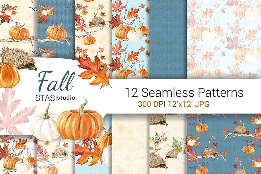 Fall Digital Paper Pack in Patterns - product preview 8