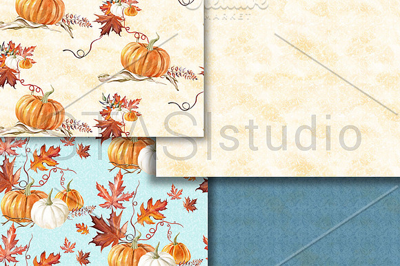 Fall Digital Paper Pack in Patterns - product preview 1