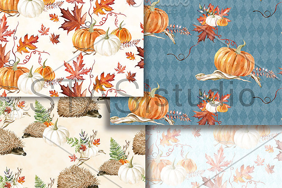 Fall Digital Paper Pack in Patterns - product preview 3