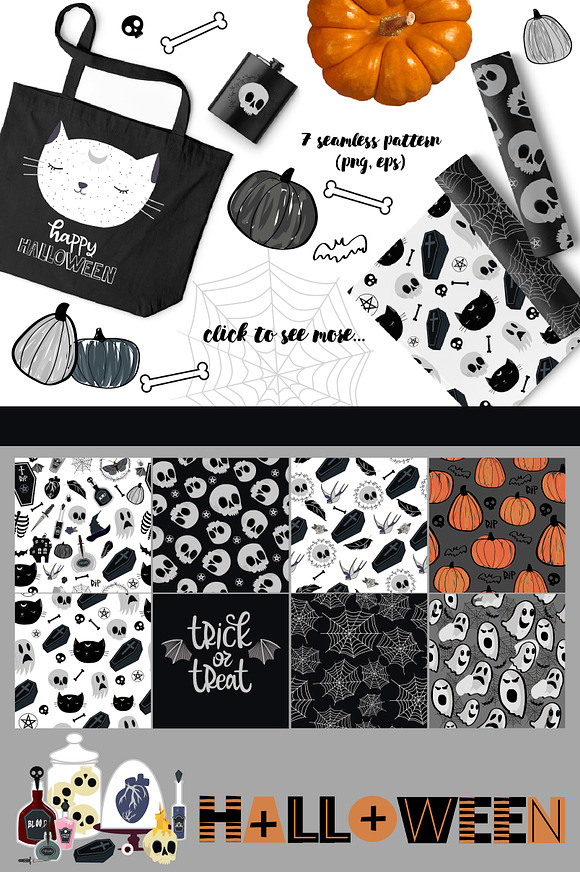 Happy Halloween Party in Illustrations - product preview 3