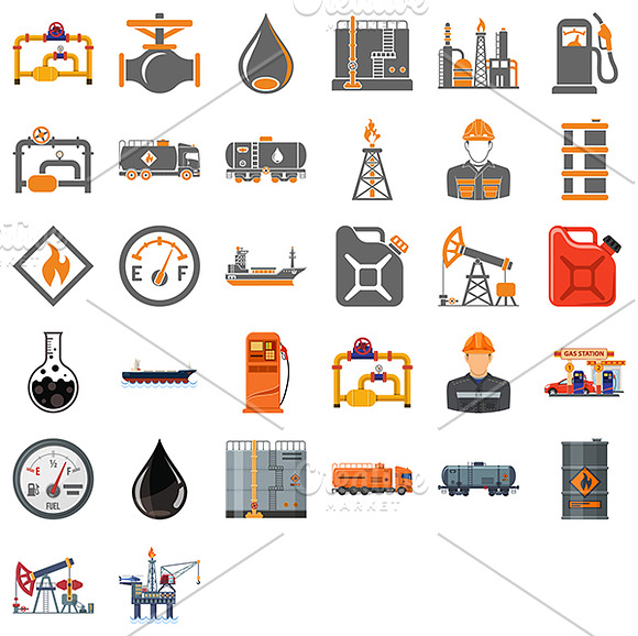 Oil Industry in Illustrations - product preview 1
