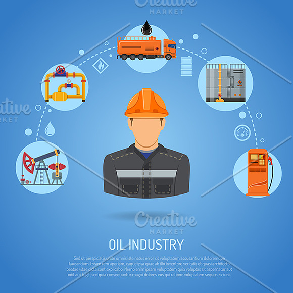 Oil Industry in Illustrations - product preview 3