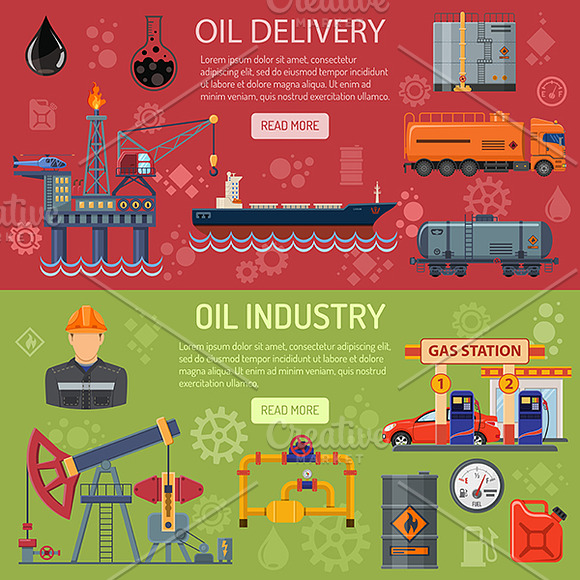 Oil Industry in Illustrations - product preview 4