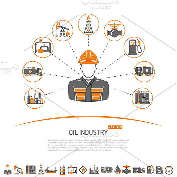 Oil Industry in Illustrations - product preview 5