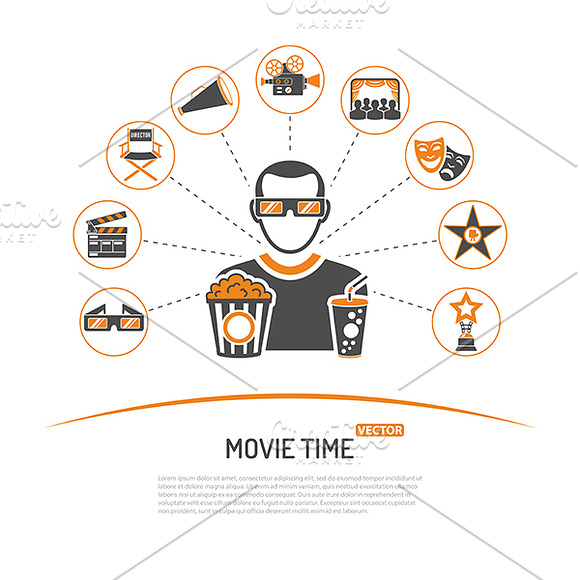 Cinema and Movie Themes in Illustrations - product preview 6
