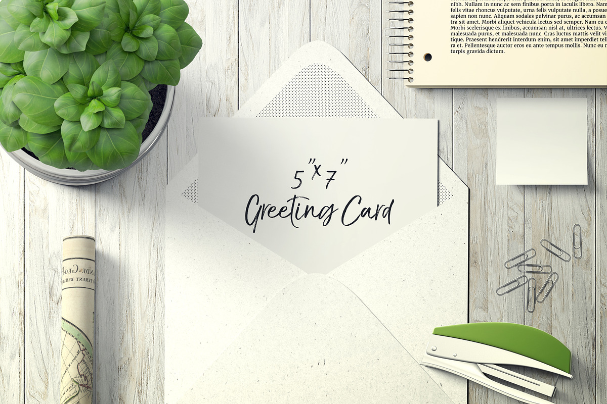 7x5 Greeting Card Mockup - 11 in Product Mockups - product preview 8