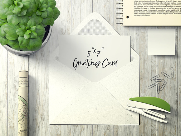 7x5 Greeting Card Mockup Pack - 3 in Product Mockups - product preview 1