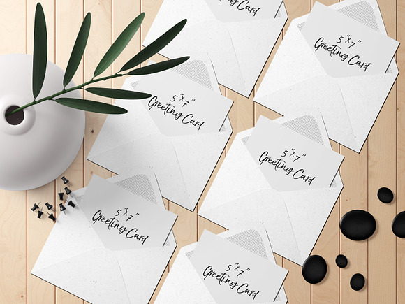 7x5 Greeting Card Mockup Pack - 3 in Product Mockups - product preview 3