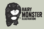 Hairy Monster Illustration!