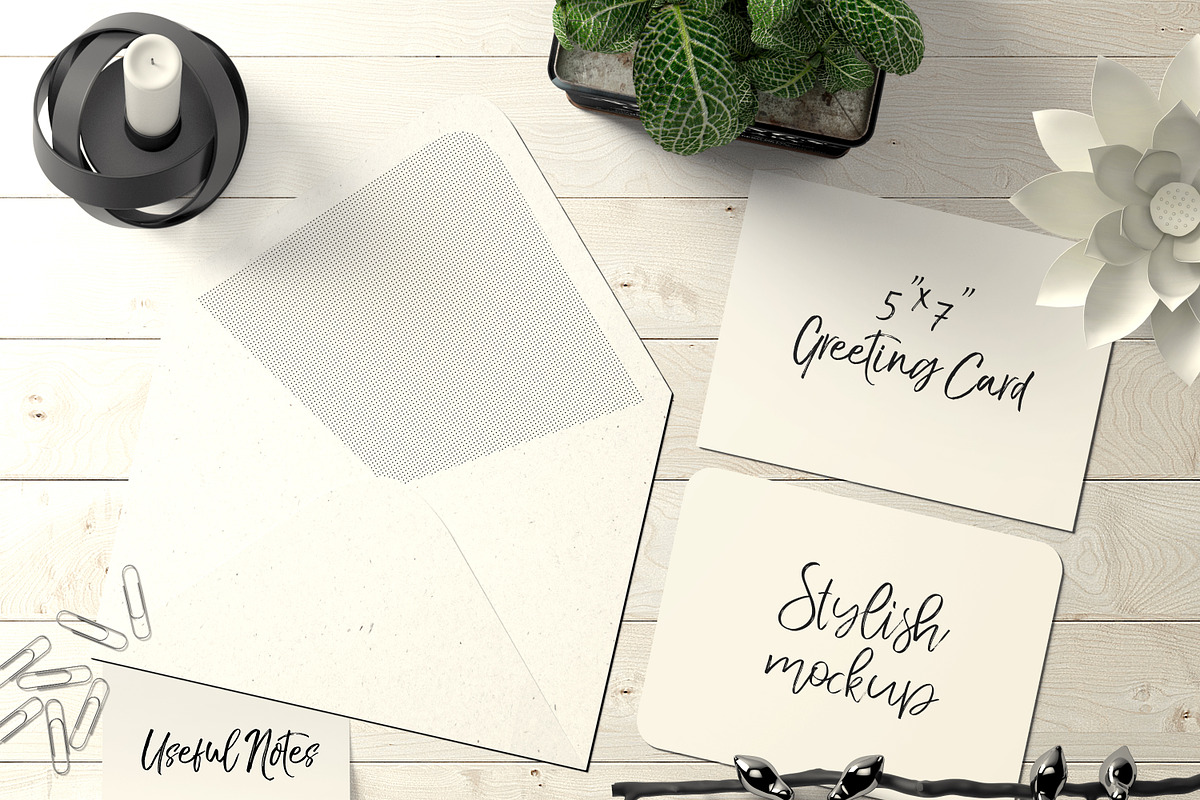 7x5 Greeting Card Mockup - 21 in Product Mockups - product preview 8