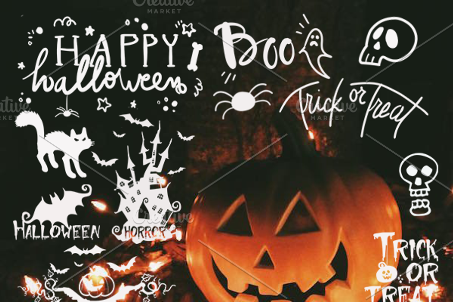 Halloween Photo Overlays Clipart PNG