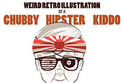 Retro Chubby Hipster Kid
