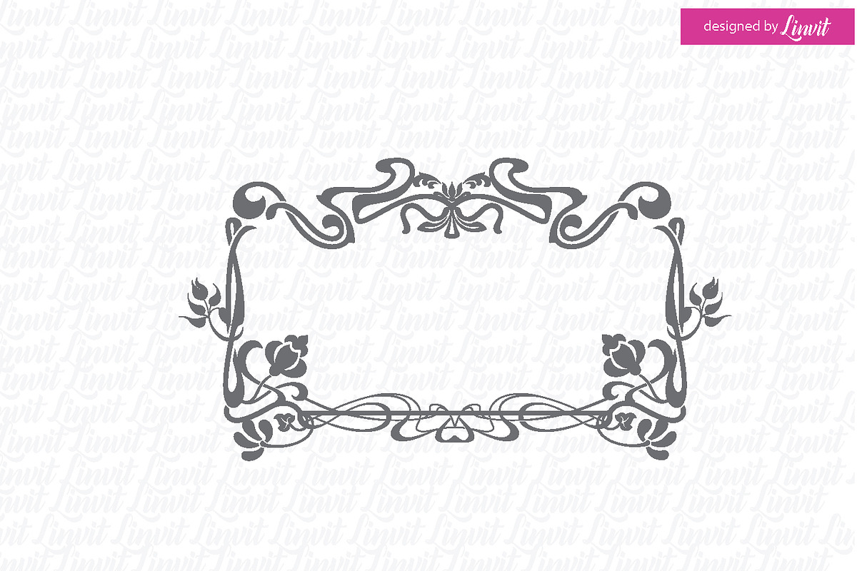 Art Nouveau Wedding Logo in Logo Templates - product preview 8