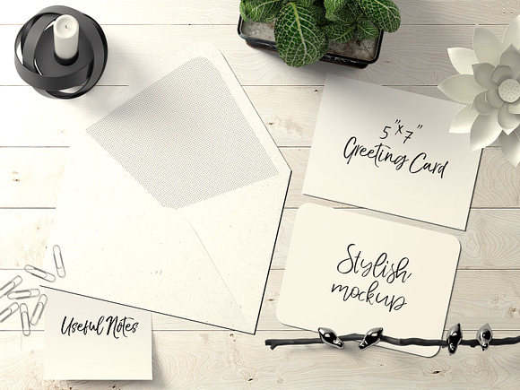 7x5 Greeting Card Mockup Pack - 4 in Product Mockups - product preview 5