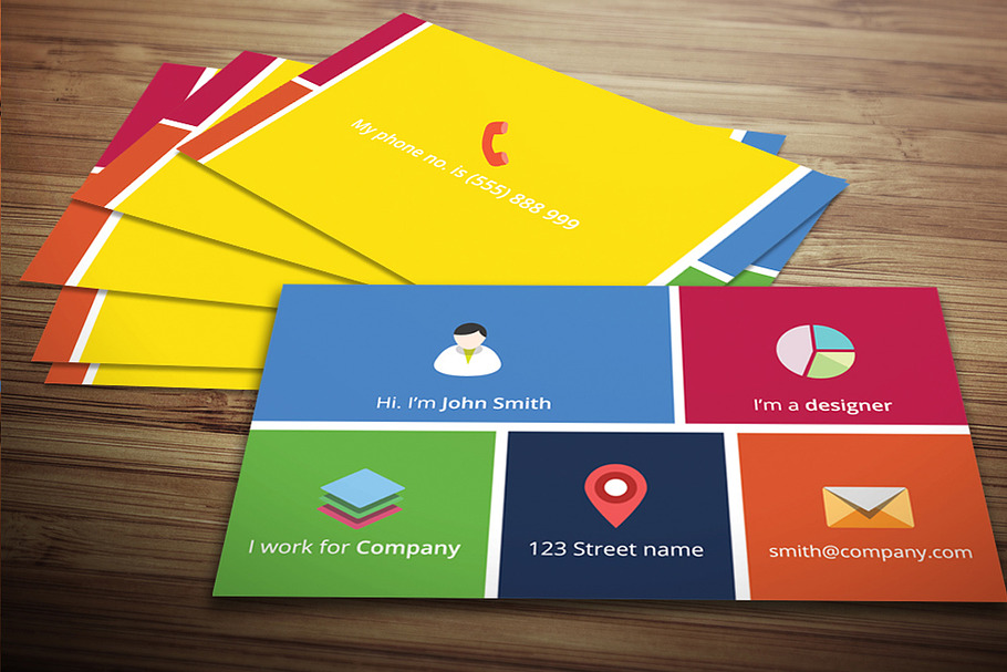 Metro Business Card in Business Card Templates - product preview 8