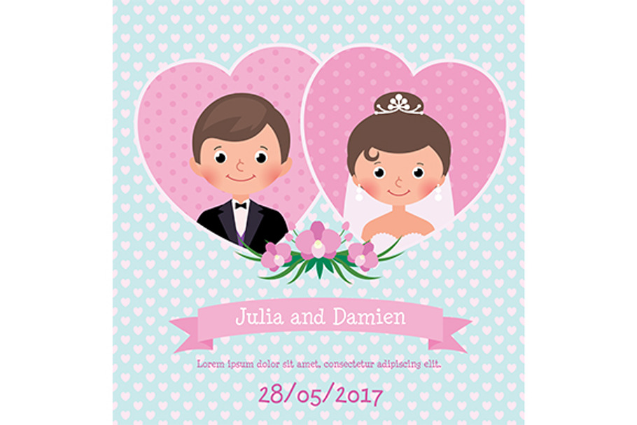 Invitation wedding card  in Illustrations - product preview 8
