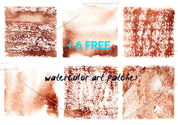 Watercolor art brushes for Photoshop in Photoshop Brushes - product preview 5