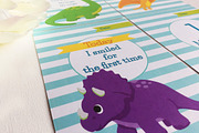 Dinosaurs baby milestone cards