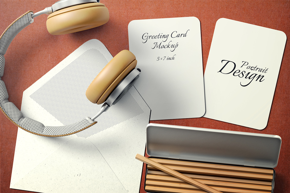 5X7 Greeting Card Mockup - 19 in Product Mockups - product preview 8