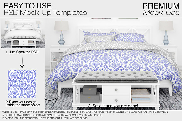 Bedding Mockup Set in Product Mockups - product preview 12