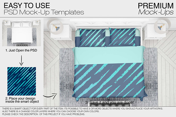 Bedding Mockup Set in Product Mockups - product preview 4