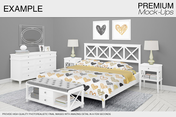 Bedding Mockup Set in Product Mockups - product preview 7