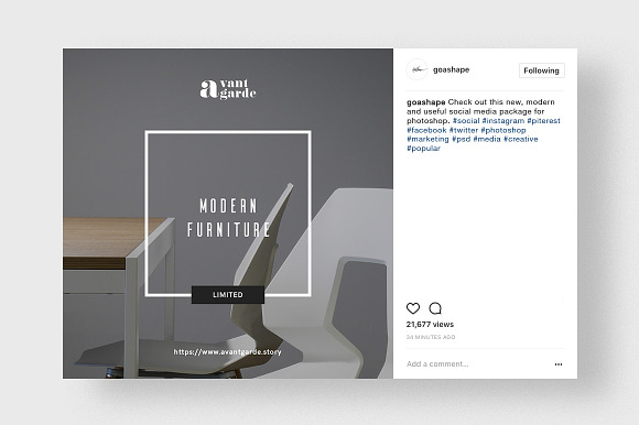 Stylish Social Media Pack in Instagram Templates - product preview 6