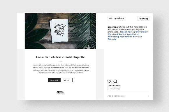 Stylish Social Media Pack in Instagram Templates - product preview 10