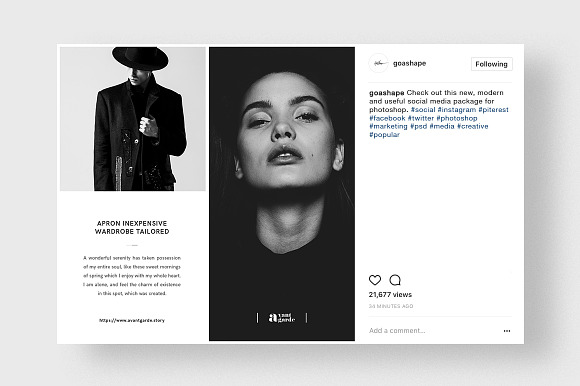 Stylish Social Media Pack in Instagram Templates - product preview 16