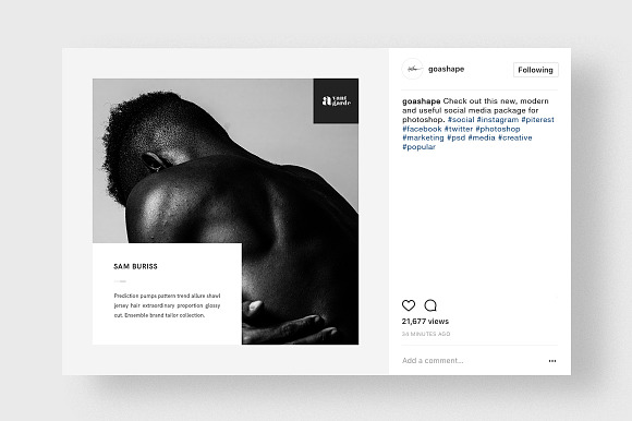 Stylish Social Media Pack in Instagram Templates - product preview 22
