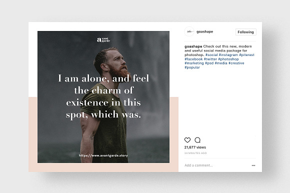 Stylish Social Media Pack in Instagram Templates - product preview 24