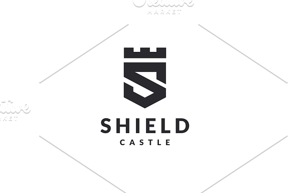 Shield Castle - S Logo in Logo Templates - product preview 2