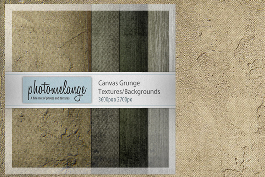 PhotoMelange Canvas Grunge Texture Kit in Textures - product preview 8