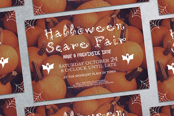 Halloween Party Poster Mockup in Templates - product preview 1