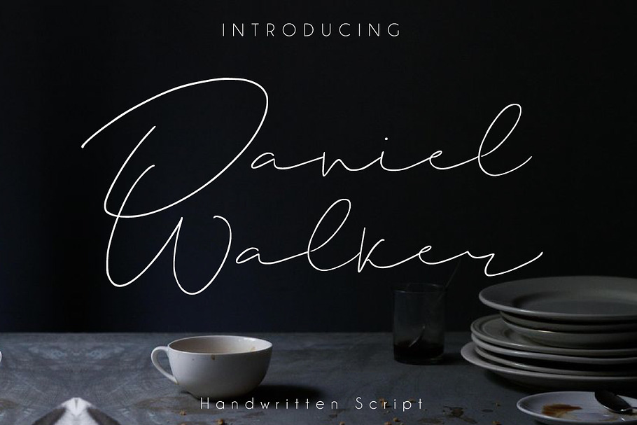 Daniel Walker Script in Script Fonts - product preview 8