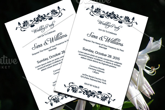 Wedding Party Invitation in Wedding Templates - product preview 1