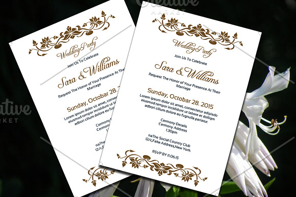 Wedding Party Invitation in Wedding Templates - product preview 2