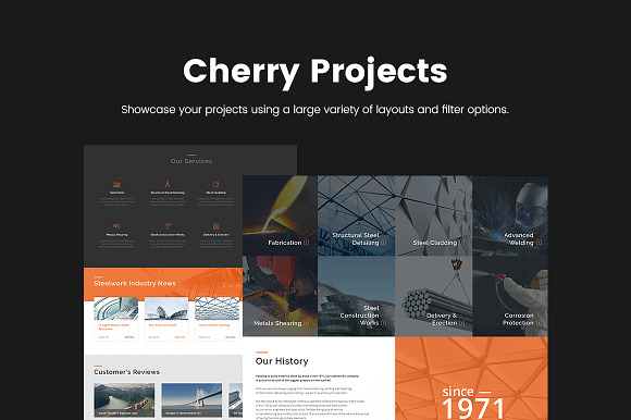 Steelworks & Constructions Wordpress in WordPress Business Themes - product preview 3