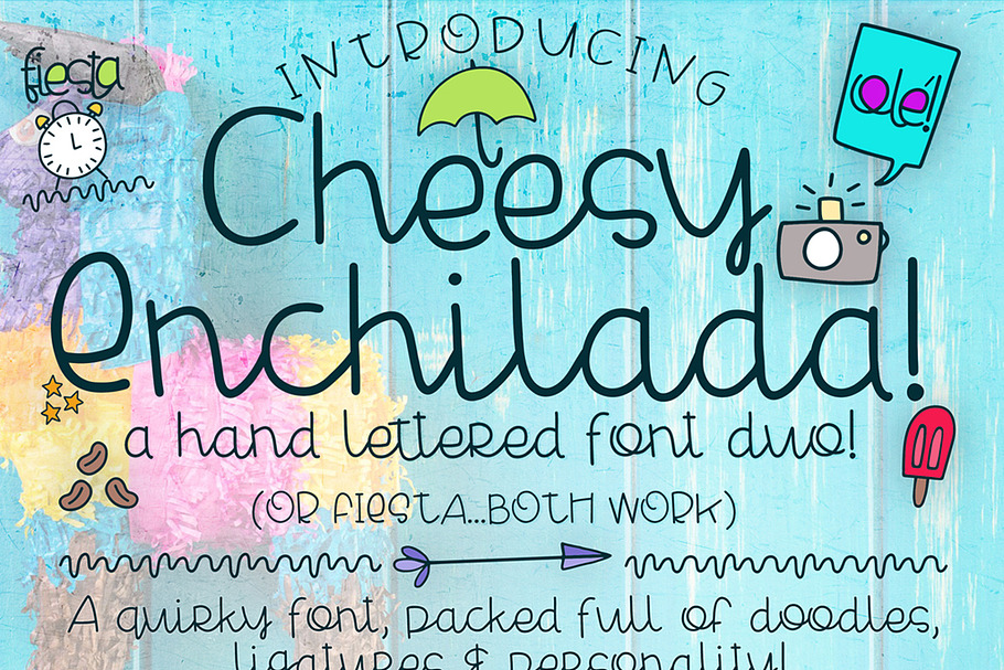 Cheesy Enchilada Font Duo