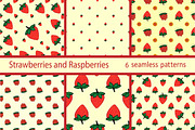 Set berry seamless pattern