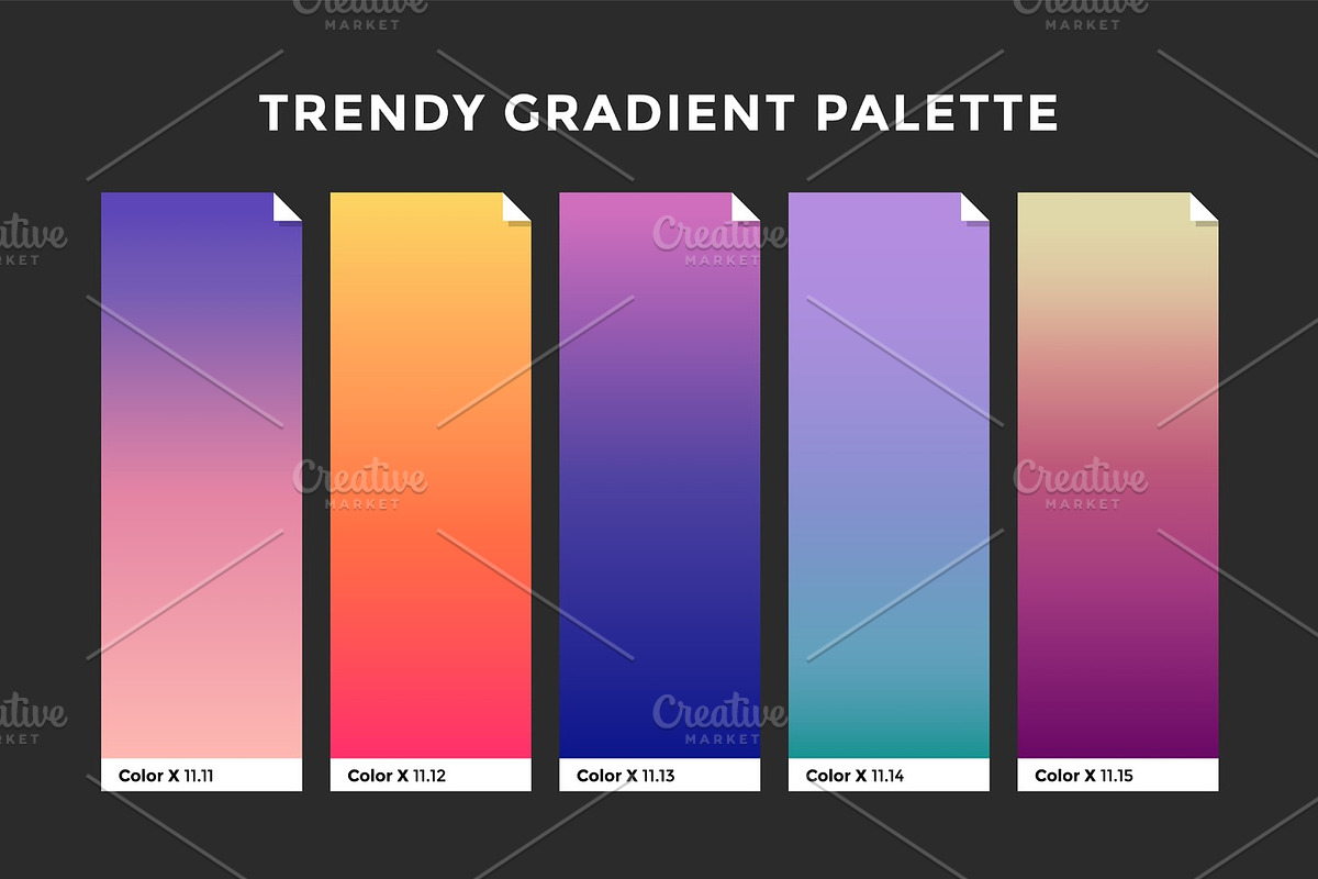 Trendy gradient swatches in Textures - product preview 8